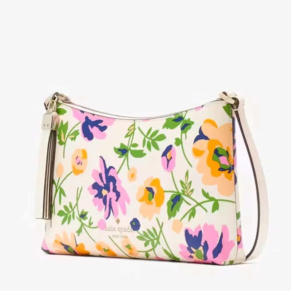 Kate Spade Sadie Printed Small Crossbody Candied Flowers Cream Multi